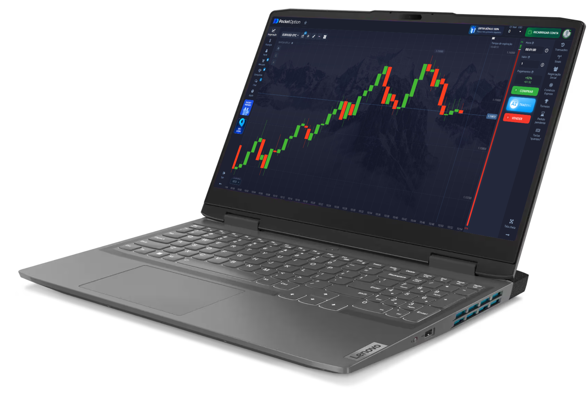 HunterBot laptop mockup